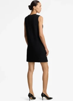 Online St. John Bonded Tweed Shift Dress Black