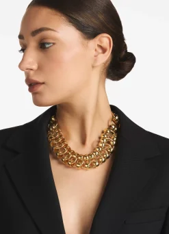 Sale St. John Christina Caruso Link Necklace Gold