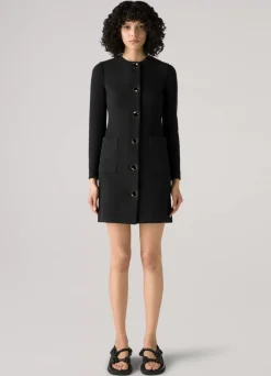 New St. John Compact Boucle Topper Black