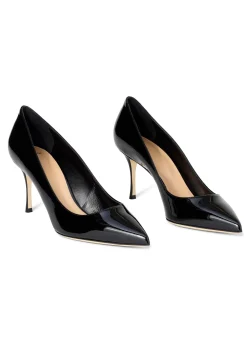 Sale St. John Patent Leather Pump - 75mm Black