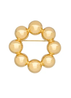 New St. John Round Pin Gold