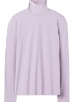 Discount St. John Solid Nuda Turtleneck Sea Green