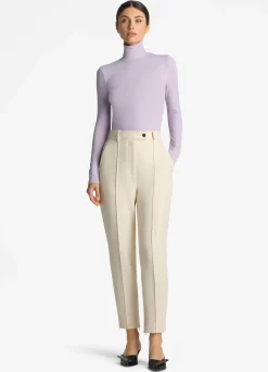 Discount St. John Solid Nuda Turtleneck Sea Green