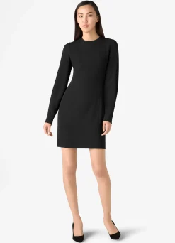 Sale St. John Stretch Cady Dress Black
