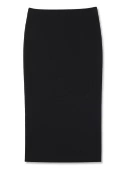 Outlet St. John Stretch Crepe Suiting Skirt Black