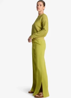 Sale St. John Stretch Italian Knit Cady Pant Mint