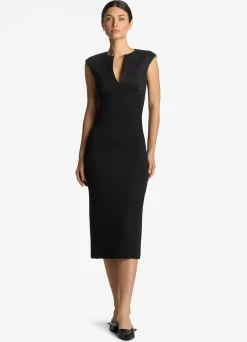 Best St. John Stretch Jersey Dress Black