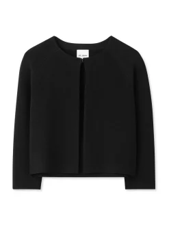 Hot St. John Stretch Viscose Knit Bolero Jacket Black
