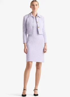 Outlet St. John Textured Eyelash Knit Jacket LLIM