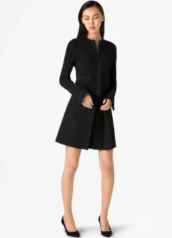 Online St. John Textured Tweed Skirt Black